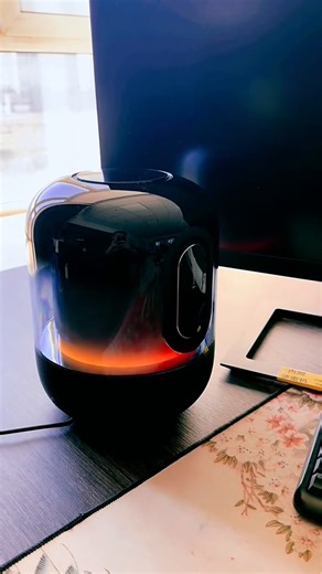 华为Sound X4智能音箱无线蓝牙音响幻彩光随声动无线立体声家用桌面电脑音响家庭家居控制超级终端 韵律黑 附送电源适配器 擦拭布