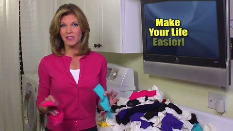 Amazing Sock Clip Sock Holder, Made in U.S.A. Laundry Time Saver, Washer-Dryer Safe, Rainbow Color Assorted 32 Clips, (8 Each of 4 Colors)