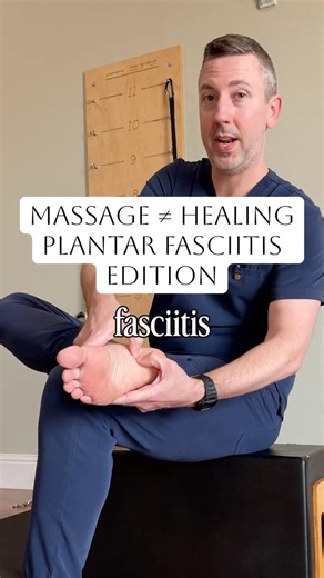 Massage doesn’t equal healing for plantar fasciitis, here is why.