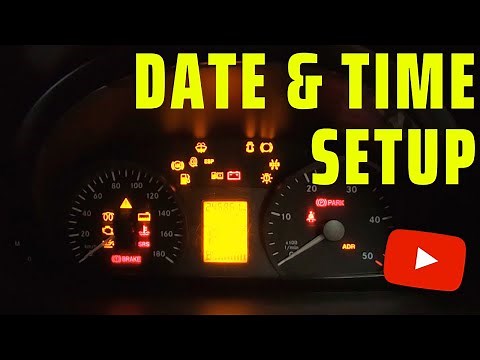 How to Set Clock, Date & Time Mercedes Sprinter 2007 - 2011
