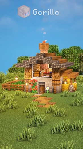 47K views · 2.2K reactions | Easy Starter House Follow for more videos like this! Shaders: Complementary Texture: Jerm’s Better Leaves —————————————————————————— #minecraft #minecraftbuilds #minecraftinspiration #minecrafttutorial #minecraftideas | Gorillo | Facebook