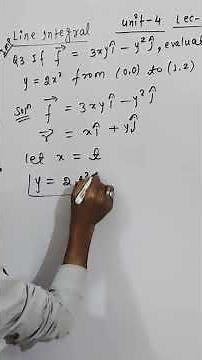 Vector Calculas Easy To Solve Line Integral #education