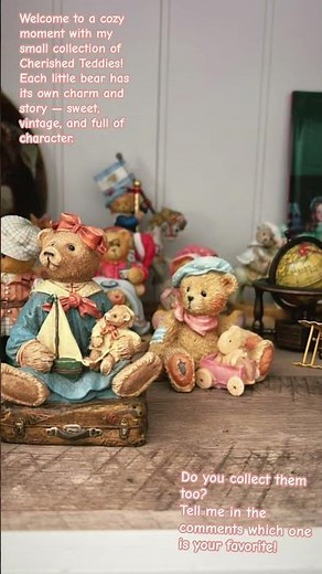 My Cherished Teddies Collection | Mini Vintage Bears 🧸#CherishedTeddies #teddybearcollection