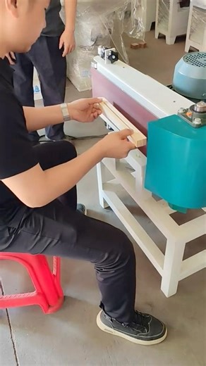 Simple polishing machine.Can polish wood, hardware and stainless steel. #carpenter #Machinery Plant