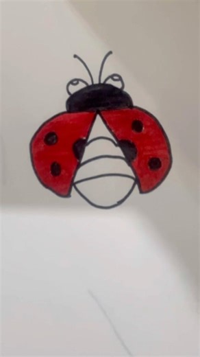 # easy drawing of lady bug # shorts