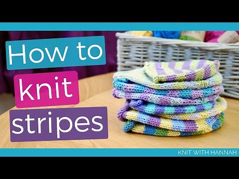 How To Knit Stripes (without weaving in uncountable ends!)