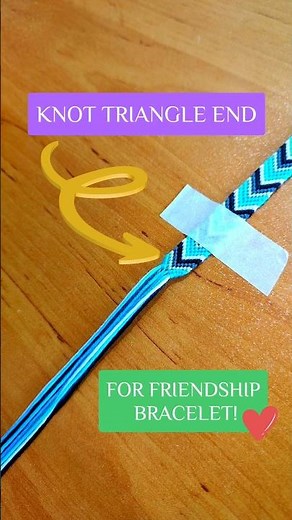 KNOT TRIANGLE END FOR FRIENDSHIP BRACELET#friendshipbracelet #TUTORIAL #CHEVRON