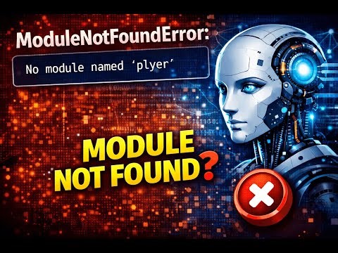 Modulenotfounderror no module named plyer | Python Module Error not Found