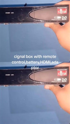 cignal box,with remote control,adaptor