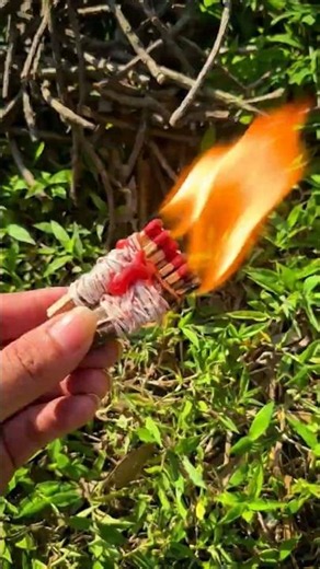 ✅ Brilliant Bushcraft Hack: DIY Waterproof Matches! 🌧️🔥 #bushcraft #survival #shorts