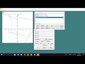 Graficar ecuacion de una recta dado dos puntos en Winplot. Tutorial#5