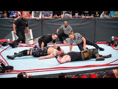 Braun Strowman and Big Show destroy the ring: Raw, April 17, 2017
