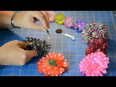 How To Make Custom Hair Flower Clips