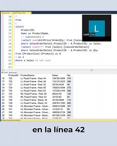 ¡Aprende desde cero las funciones y operaciones para gestionar bases de datos en SQL Server con el #Curso 𝗦𝗤𝗟 𝗦𝗲𝗿𝘃𝗲𝗿 📊! 👉Obtén el Dcto.► bit.ly/iP_SqlS 👨‍🏫 𝗗𝗼𝗰𝗲𝗻𝘁𝗲 𝗧𝗼𝗽: 🔹Diego Acevedo, Growth Analytics Specialist en TOTTUS 📚 𝗕𝗲𝗻𝗲𝗳𝗶𝗰𝗶𝗼𝘀: 🔹Certificación con respaldo Microsoft® Partner Network por 30 Hrs. académicas. 🔹Metodología aplicativa WE: Talleres prácticos y desarrollo de proyectos. 🔹Desarrollarás un reporte de ventas automatizando las tareas de tu organ