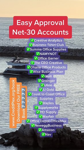 Net-30 accounts are accounts that extend you 30 days to pay the bill in full after you have purchased products. Net 30 accounts allow you to buy now and pay later. Commonly known as vendor credit, supplier credit, and trade credit. Vendors that report those payments to commercial credit agencies help your company establish strong business credit scores. #business #vendedor #net30accounts #easyapproval