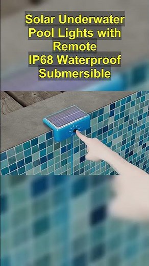 Solar Underwater Pool Lights with Remote | IP68 Waterproof & Submersible