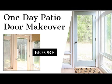 One Day Patio Door Makeover | How to Paint a Metal Door