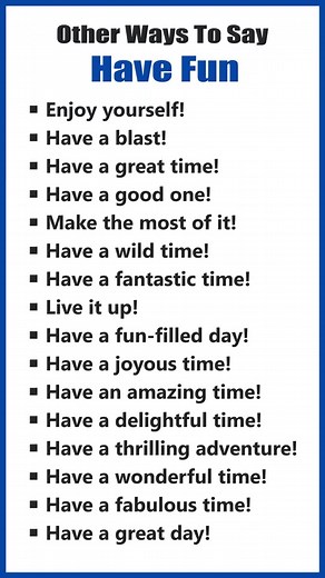 Have Fun #english #trending #trendingvideos #englishtips #englishlanguage #englishspeaking #phrases #phrase #vocabulary