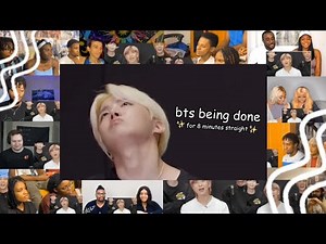 bts being done with interviews for 8 minutes straight REACTION MASHUP