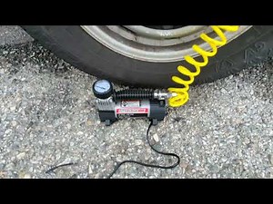 PITTSBURGH AUTOMOTIVE 12V 100 PSI High Volume Air Inflator In Action