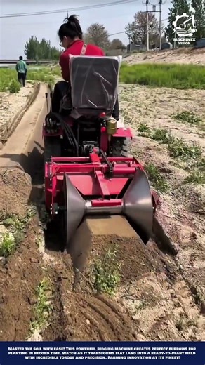 Power Machine Soil Ridger to Create Perfect Furrows in Agricultural Fields