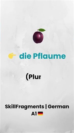 (part 3) 10 More German Fruit Names 🍐 | German Vocabulary for Beginners