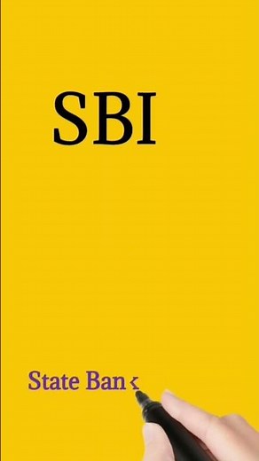 SBI full form in english || sbi ka matlab kya hai || #shorts #sbi