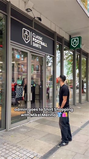 Admin goes to Shirt Shopping with @mikelmerino & @ellisplatten 👕🛍️ Just another regular day at @classicfootballshirtsldn 😅 Catch the full episode on the AwayDays YouTube channel! 🍿 | Classic Football Shirts