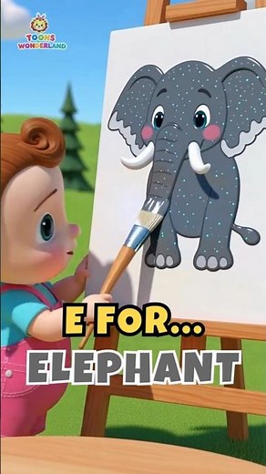 ABC Song for Kids (E-H) | Fun Alphabet Nursery Rhyme | ABCD Learning Song #abcd #kidssongs #shorts