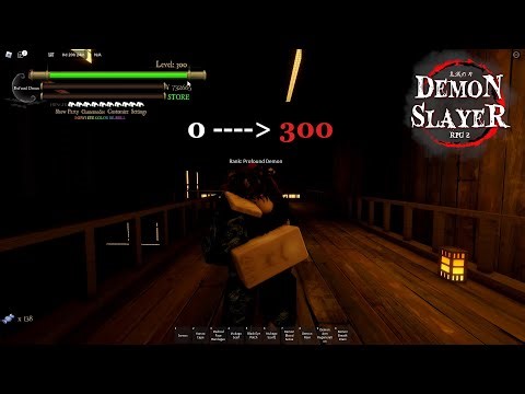 HOW TO GET TO MAX LEVEL (300) THE FASTEST WAY IN DEMON SLAYER RPG 2! (DSRPG2)