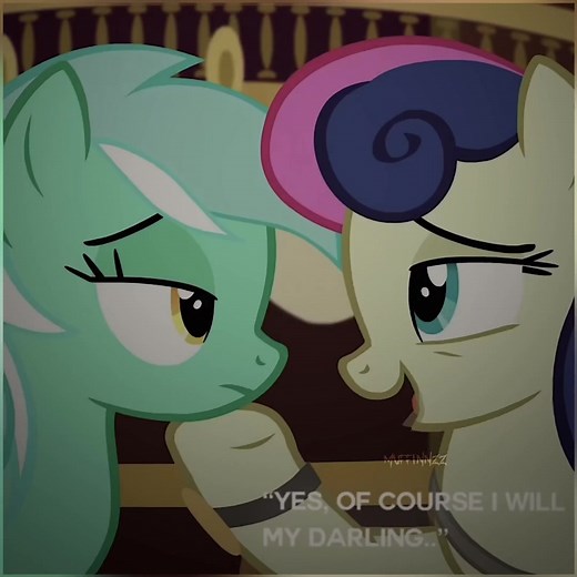 Lyra and Bon Bon Married Edit - MLP