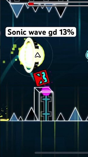Geometry dash sonic wave 13% #gd #gaming #geometrydash