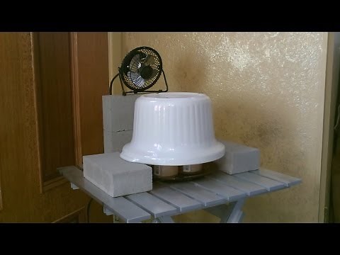 Candle Powered "Stoneware" Air Heater! -w/fan! - DIY Ceramic Space Heater! - 293F+