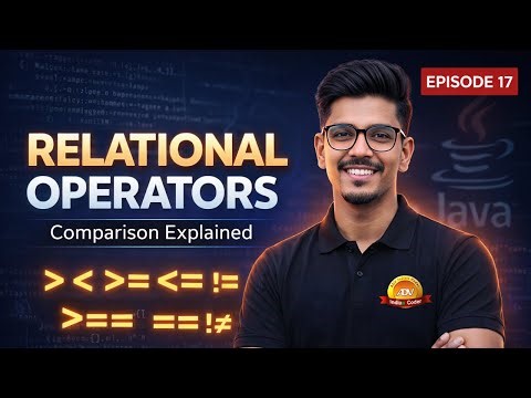 Relational Operators in Java | Complete Guide with Definition, Code, Examples & Real-Time Use Cases