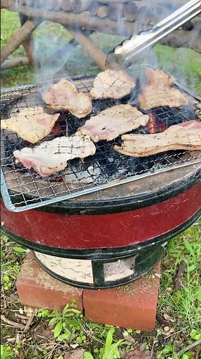 炭焼肉 #田舎暮らし #bbq #アウトドアグルメ#yakiniku #おうちごはん #誕生日#やきにく#レシピ#cooking