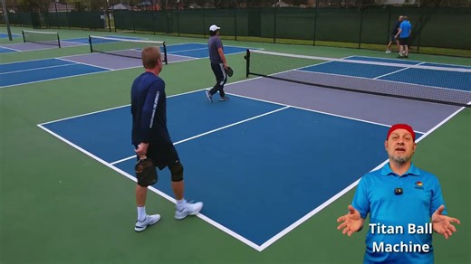Pickleball Senior Pro Practice Game.
