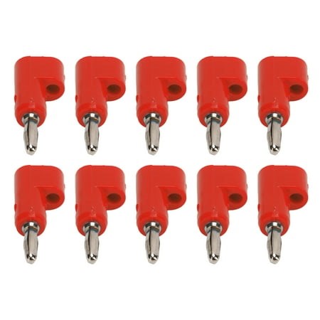 10Pcs/Set 4mm Solderless Banana Plug Stackable Open Screw 30V AC-60V DC Maximum 24A for Electronics Industrial Equipment - Walmart.ca