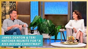 Reunited and it feels so good!! Teri Hatcher and James Denton are working together again in their new Christmas movie, “A Kiss Before Christmas.” 🎄💋 | Tamron Hall Show