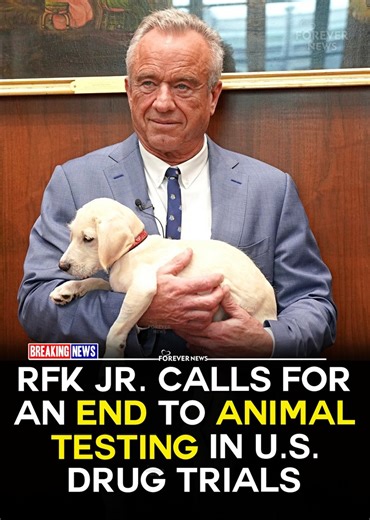 Robert F. Kennedy Jr. is calling the U.S. to end animal testing in pharmaceutical drug trials, calling for a transition to newer, more humane, and scientifically advanced methods. | Forever News