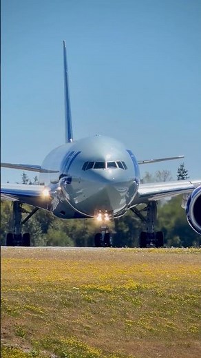 National Airlines Boeing 777F BRAKE CHECK at Paine Field! ✈️🔥 | N798CA