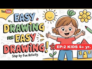 Easy Drawing for Kids – Fun Step-by-Step Guide! 🎨✏️ Learn to Draw Easily