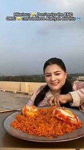 Hilarious 🤣, I said don’t miss the end guys, super spicy ramen with egg poached #spicyfood #foodie