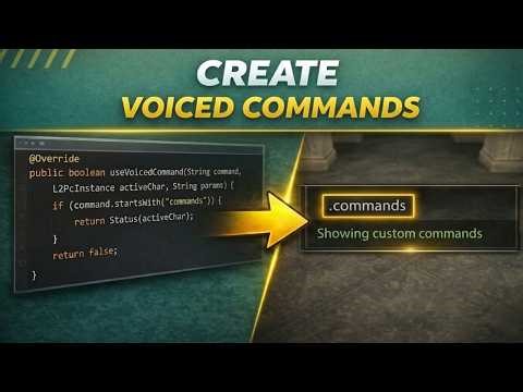 L2J: How to Create Your Own Voiced Commands