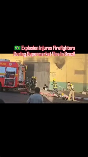 Shenlong神龍 Ta Seti on Instagram: "🇧🇷 Explosion injures firefighters during supermarket fire in #Brazil (Dec, 31, 2025) 7 people were hospitalized, 2 firefighters in critical condition. It is assumed that the explosion occurred due to a phenomenon known as backdraft. Subscribe & follow on Telegram 🌐 — https://t.me/CurrentEventswithNefertiti"