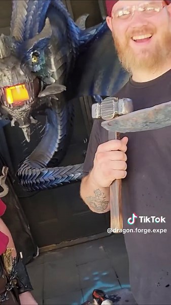 You really can try blacksmithing for yourself and forge an item to life out of steel that you can take home with pride! The Dragon Forge Experience was founded by #ForgedInFire Champion Josh A Weston, and its a family-friendly and affordable experience for anyone to try at the upcoming #ArizonaRenaissanceFestival this Febuary and March! Signup now and book your spot to not miss out at: DragonForgeExperience.com #arizonarenaissancefair #learn #adventure #experience #educate #renfest #forge #black