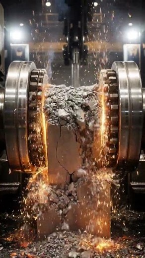 Scrap Machine Process #hydraulicpress #aicontent #crush