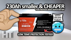 Li Time 230Ah Plus 12V lithium RV | Off grid | Solar LiFePO4 battery