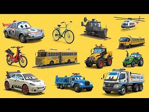 Kids Vehicle Alphabet Song 🚕 Learn ABC with Fun Moving Vehicles