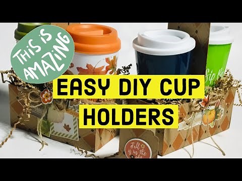 Drink Up/ MAKE EASY CUP HOLDERS/ DIY Hot And Cold Drink Cup Holders/ PAPER CRAFT TUTORIAL