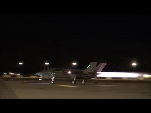 USAF F-35A night takeoffs during Red Flag 20-1